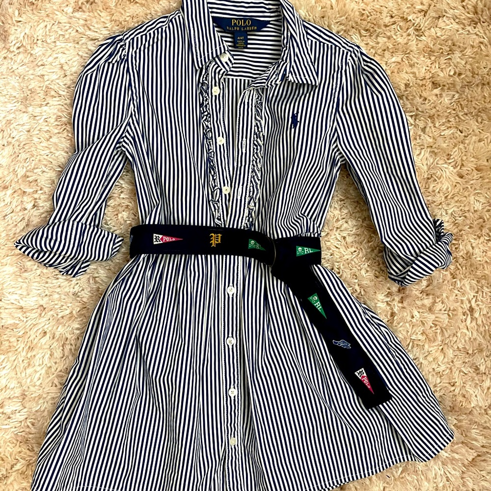 RL Polo Preppy Shirt Dress